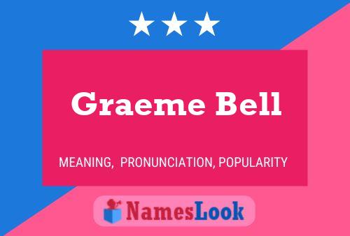 ملصق اسم Graeme Bell