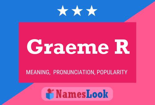 ملصق اسم Graeme R