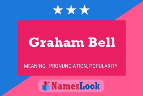 ملصق اسم Graham Bell