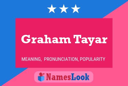 ملصق اسم Graham Tayar