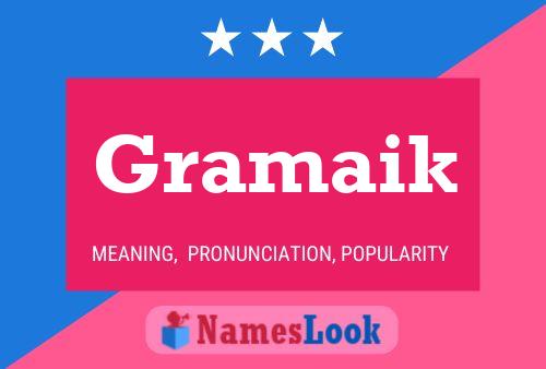 ملصق اسم Gramaik