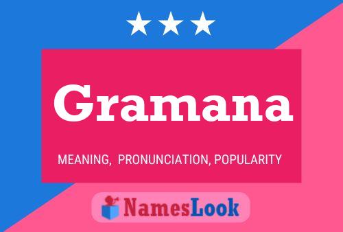 ملصق اسم Gramana