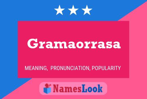 ملصق اسم Gramaorrasa