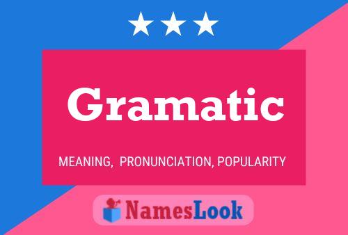 ملصق اسم Gramatic