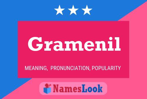 ملصق اسم Gramenil