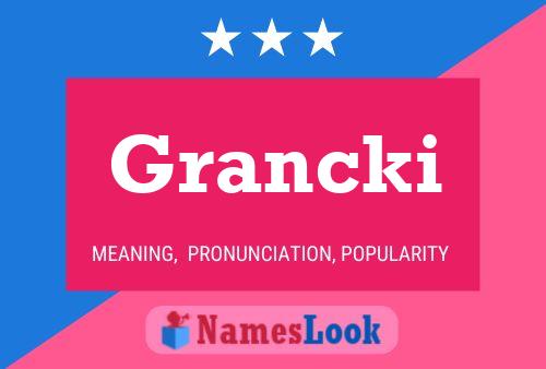 ملصق اسم Grancki