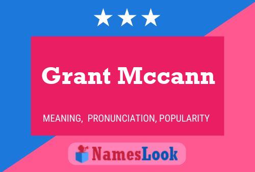 ملصق اسم Grant Mccann