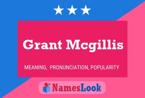 ملصق اسم Grant Mcgillis