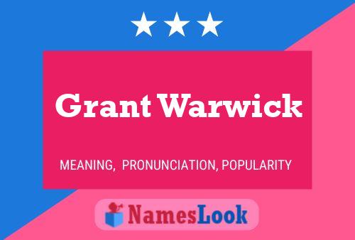 ملصق اسم Grant Warwick