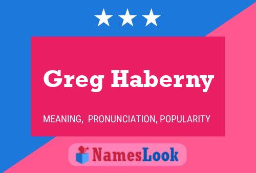 ملصق اسم Greg Haberny