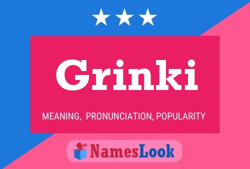 ملصق اسم Grinki