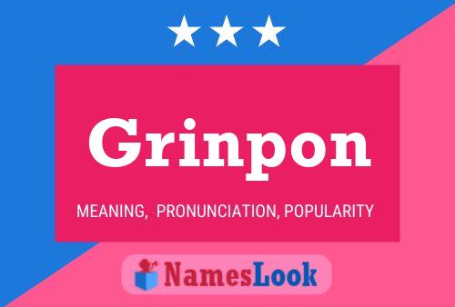 ملصق اسم Grinpon