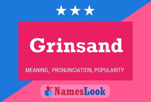 ملصق اسم Grinsand