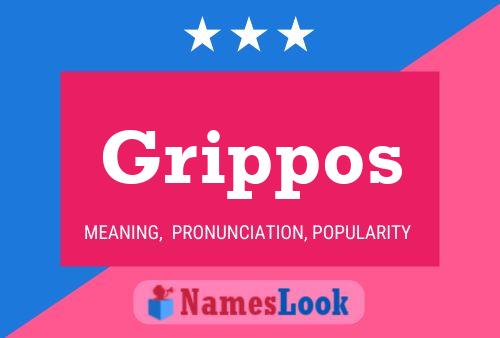 ملصق اسم Grippos