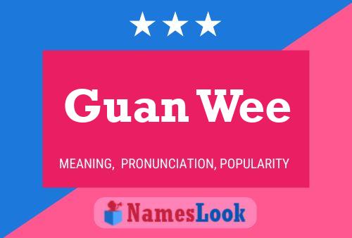 ملصق اسم Guan Wee