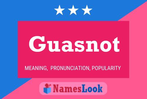 ملصق اسم Guasnot