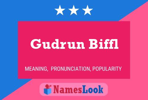 ملصق اسم Gudrun Biffl