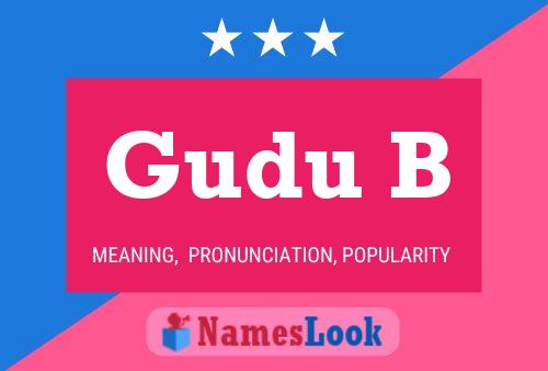 ملصق اسم Gudu B