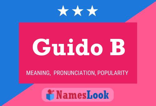 ملصق اسم Guido B