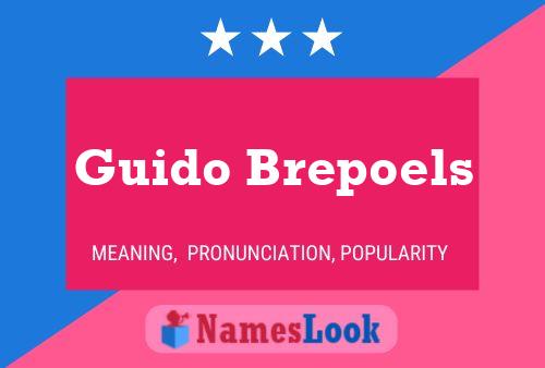 ملصق اسم Guido Brepoels