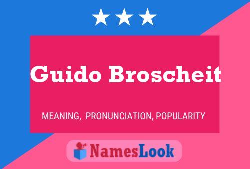 ملصق اسم Guido Broscheit