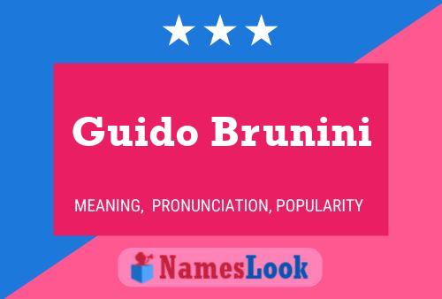 ملصق اسم Guido Brunini