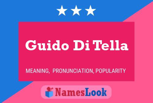 ملصق اسم Guido Di Tella