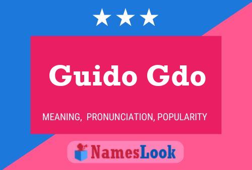 ملصق اسم Guido Gdo