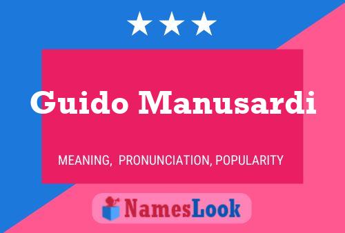 ملصق اسم Guido Manusardi