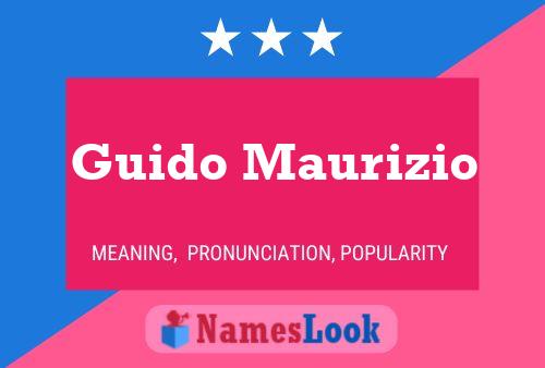 ملصق اسم Guido Maurizio