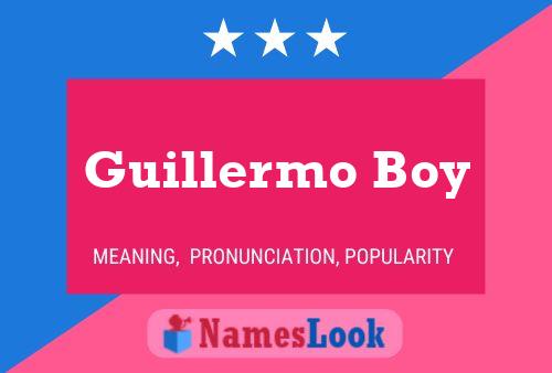 ملصق اسم Guillermo Boy