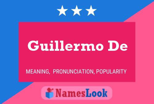 ملصق اسم Guillermo De