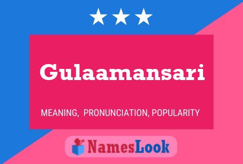 ملصق اسم Gulaamansari