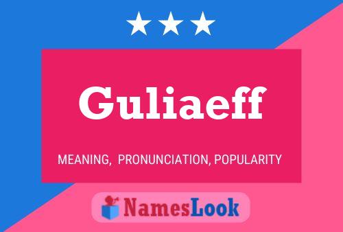 ملصق اسم Guliaeff