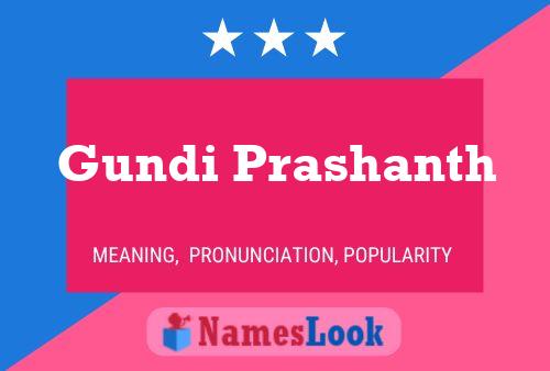 ملصق اسم Gundi Prashanth