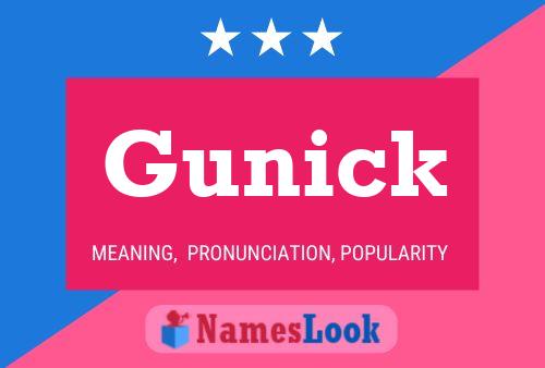 ملصق اسم Gunick