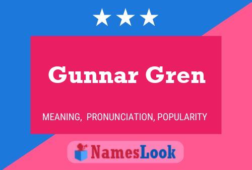 ملصق اسم Gunnar Gren