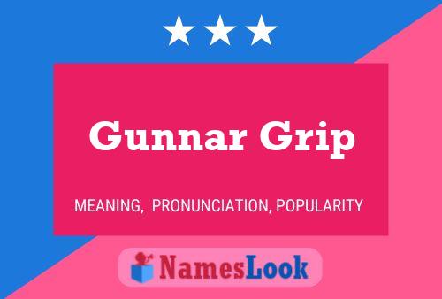 ملصق اسم Gunnar Grip