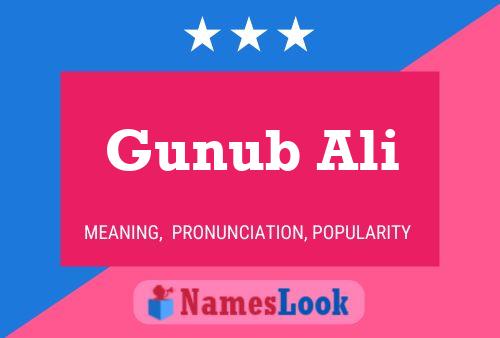 ملصق اسم Gunub Ali