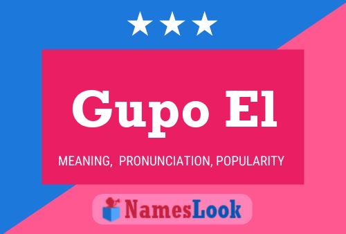 ملصق اسم Gupo El