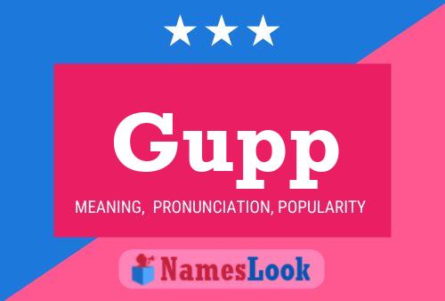 ملصق اسم Gupp