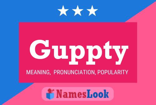 ملصق اسم Guppty