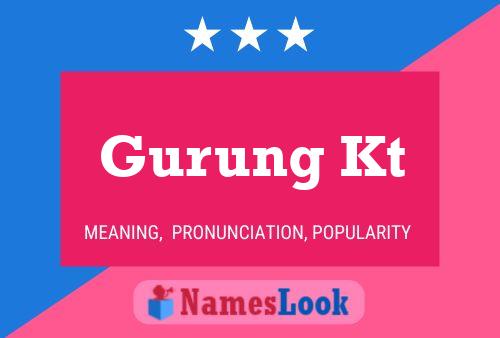 ملصق اسم Gurung Kt