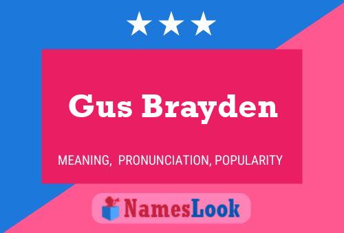 ملصق اسم Gus Brayden