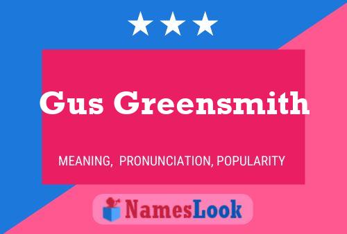 ملصق اسم Gus Greensmith