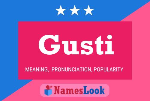 ملصق اسم Gusti