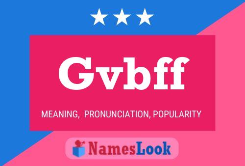 ملصق اسم Gvbff