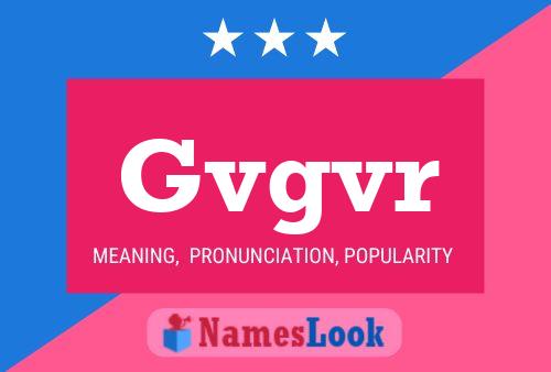 ملصق اسم Gvgvr