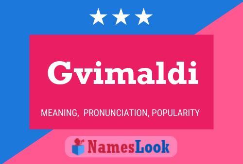 ملصق اسم Gvimaldi