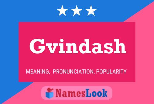 ملصق اسم Gvindash